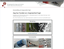 Tablet Screenshot of fuglering.dk